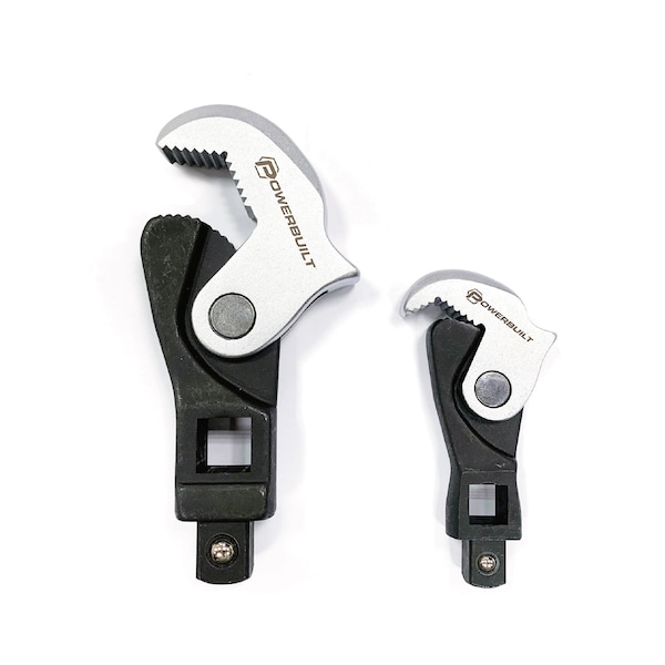 2Pc Spring Crowfoot Wrench Set